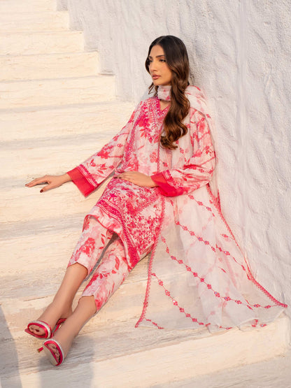 3 Piece Lawn Suit-Embroidered (Unstitched)