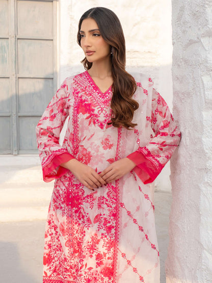 3 Piece Lawn Suit-Embroidered (Unstitched)