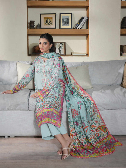 3 Piece Lawn Suit-Embroidered (Unstitched)