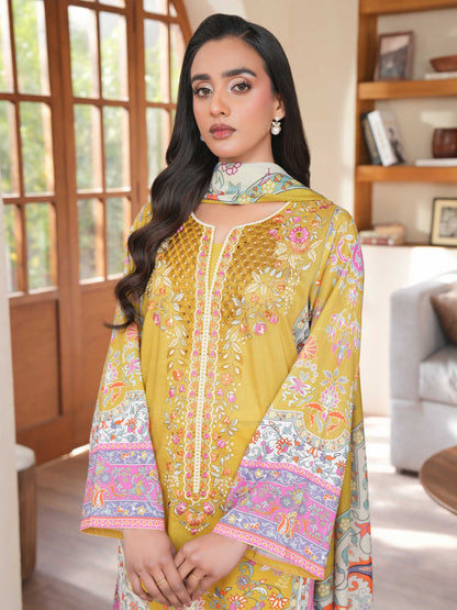 3 Piece Lawn Suit-Embroidered (Unstitched)