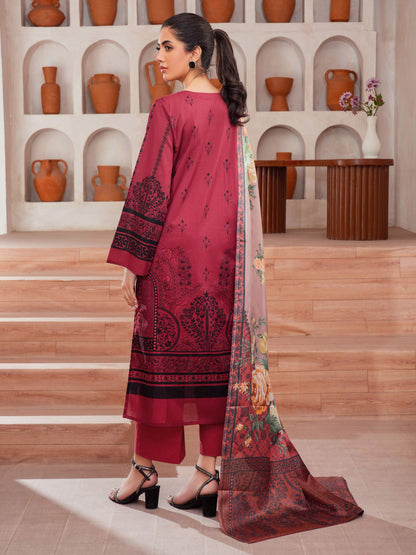 3 Piece Lawn Suit-Embroidered (Unstitched)