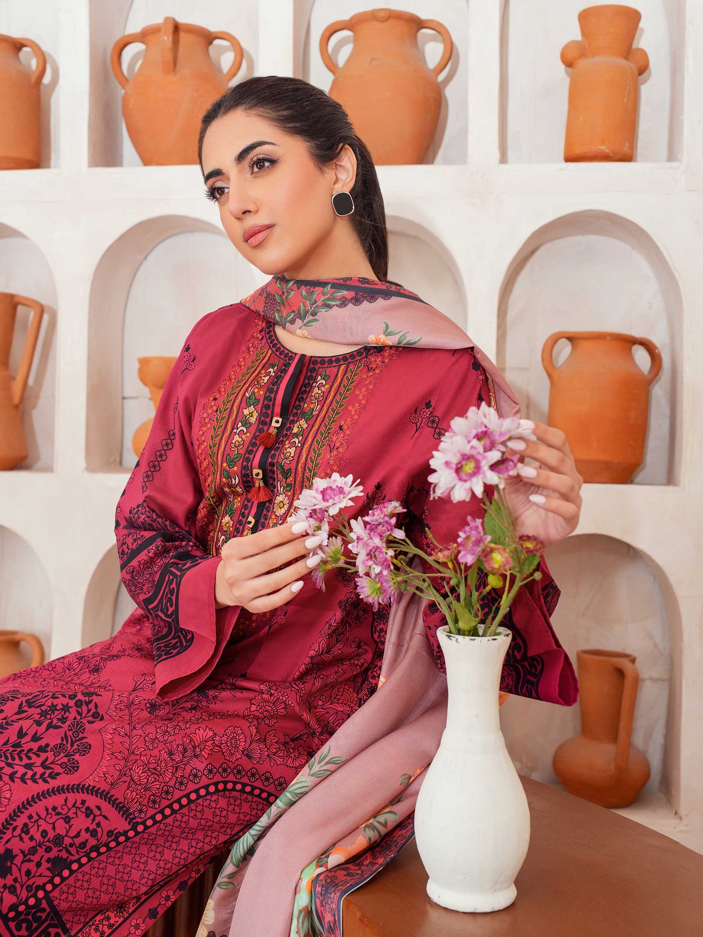 3 Piece Lawn Suit-Embroidered (Unstitched)