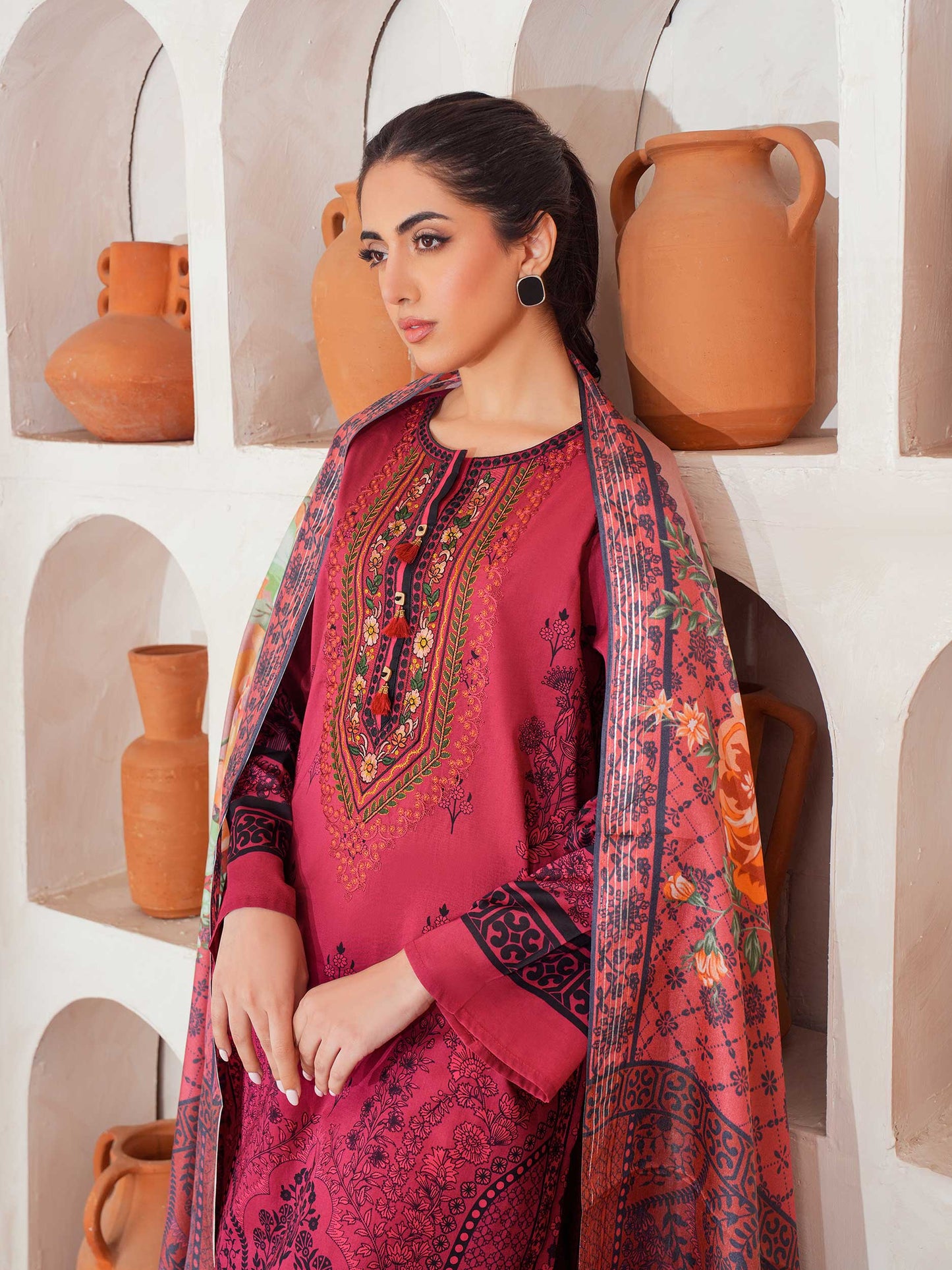 3 Piece Lawn Suit-Embroidered (Unstitched)