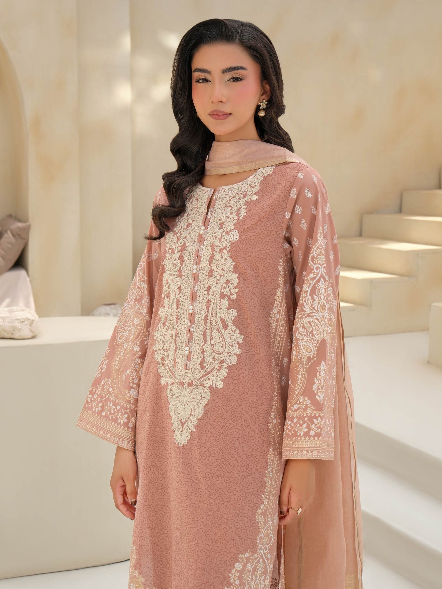 3 Piece Lawn Suit-Embroidered (Unstitched)