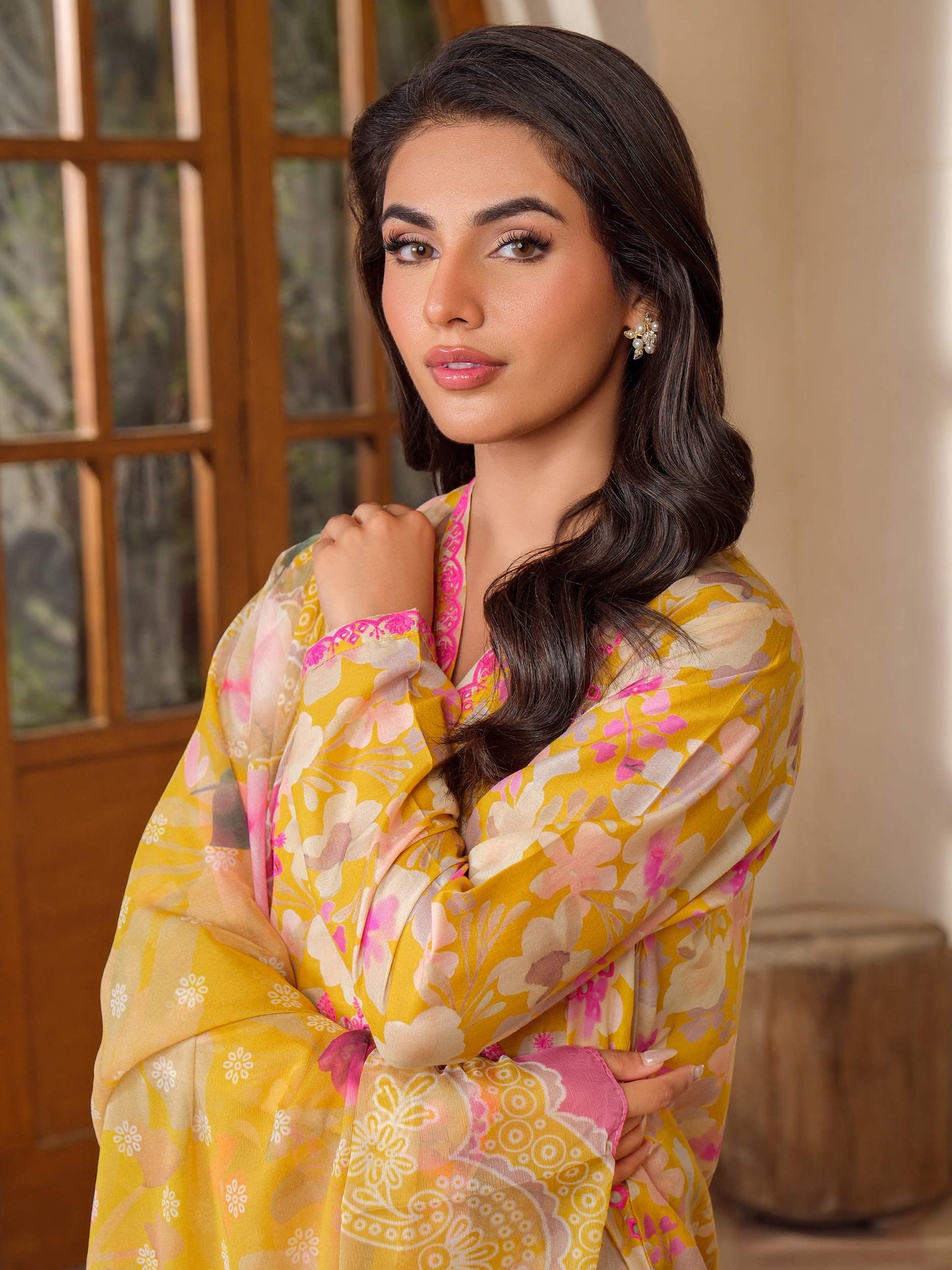 3 Piece Lawn Suit-Embroidered (Unstitched)