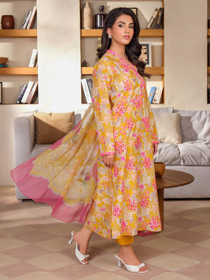 3 Piece Lawn Suit-Embroidered (Unstitched)