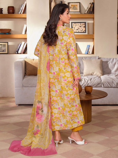 3 Piece Lawn Suit-Embroidered (Unstitched)