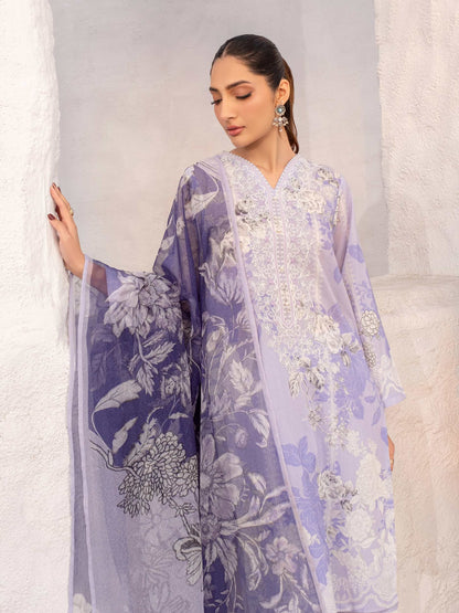 3 Piece Lawn Suit-Embroidered (Unstitched)