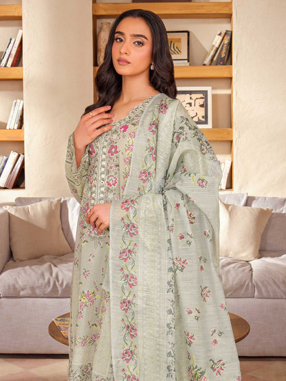 3 Piece Lawn Suit-Embroidered (Unstitched)
