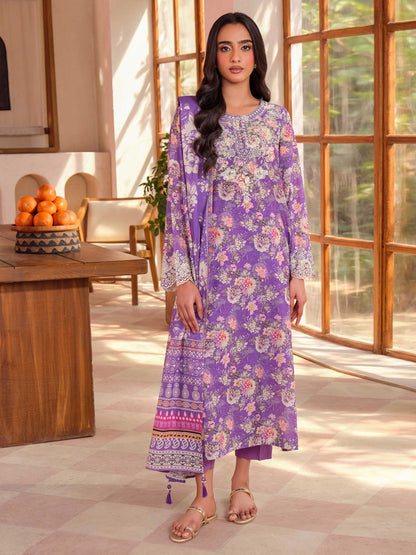3 Piece Lawn Suit-Embroidered (Unstitched)