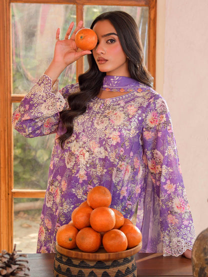 3 Piece Lawn Suit-Embroidered (Unstitched)