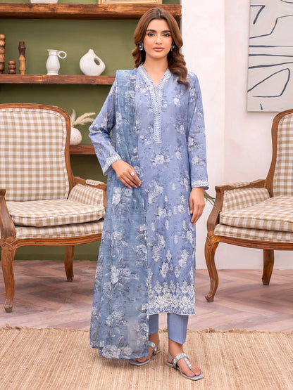 3 Piece Lawn Suit-Embroidered (Unstitched)