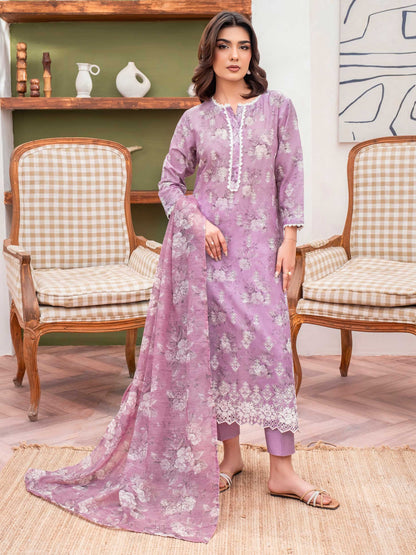 3 Piece Lawn Suit-Embroidered (Unstitched)