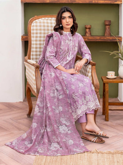 3 Piece Lawn Suit-Embroidered (Unstitched)