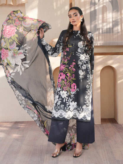 3 Piece Lawn Suit-Embroidered (Unstitched)