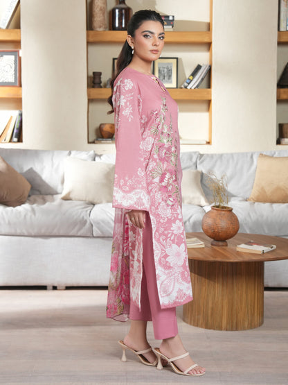 3 Piece Lawn Suit-Embroidered (Unstitched)