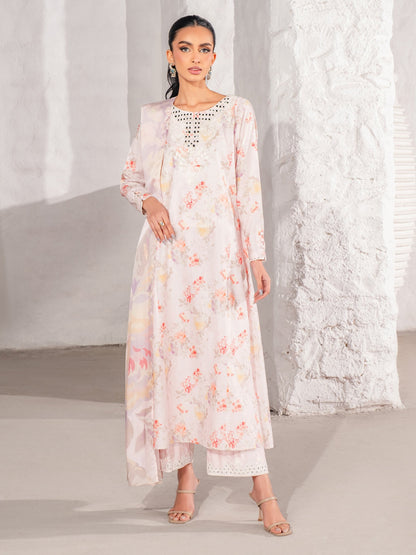 3 Piece Lawn Suit-Embroidered (Unstitched)