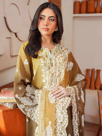 3 Piece Lawn Suit-Embroidered (Unstitched)