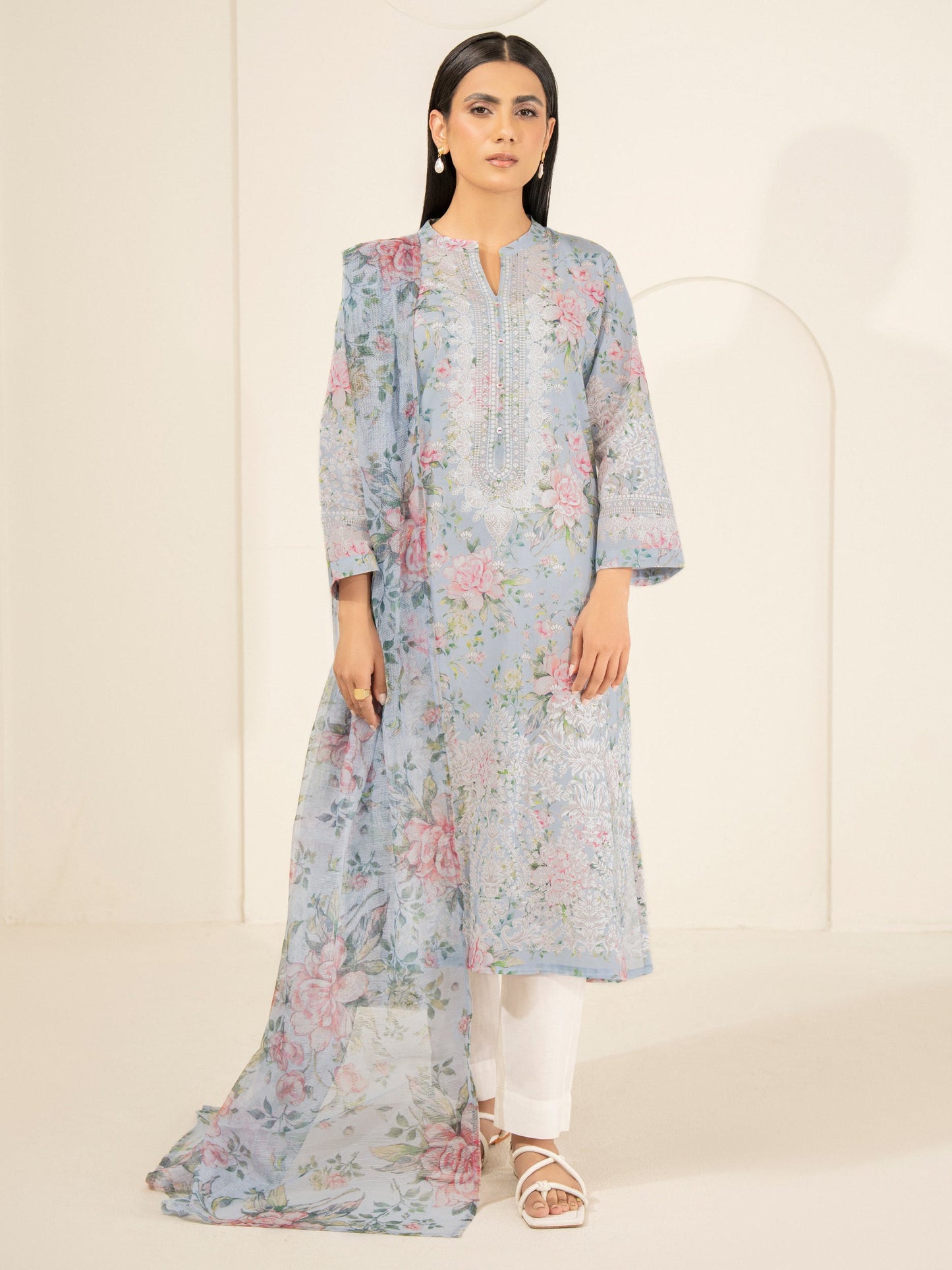 2 Piece Lawn Suit-Printed (Unstitched)