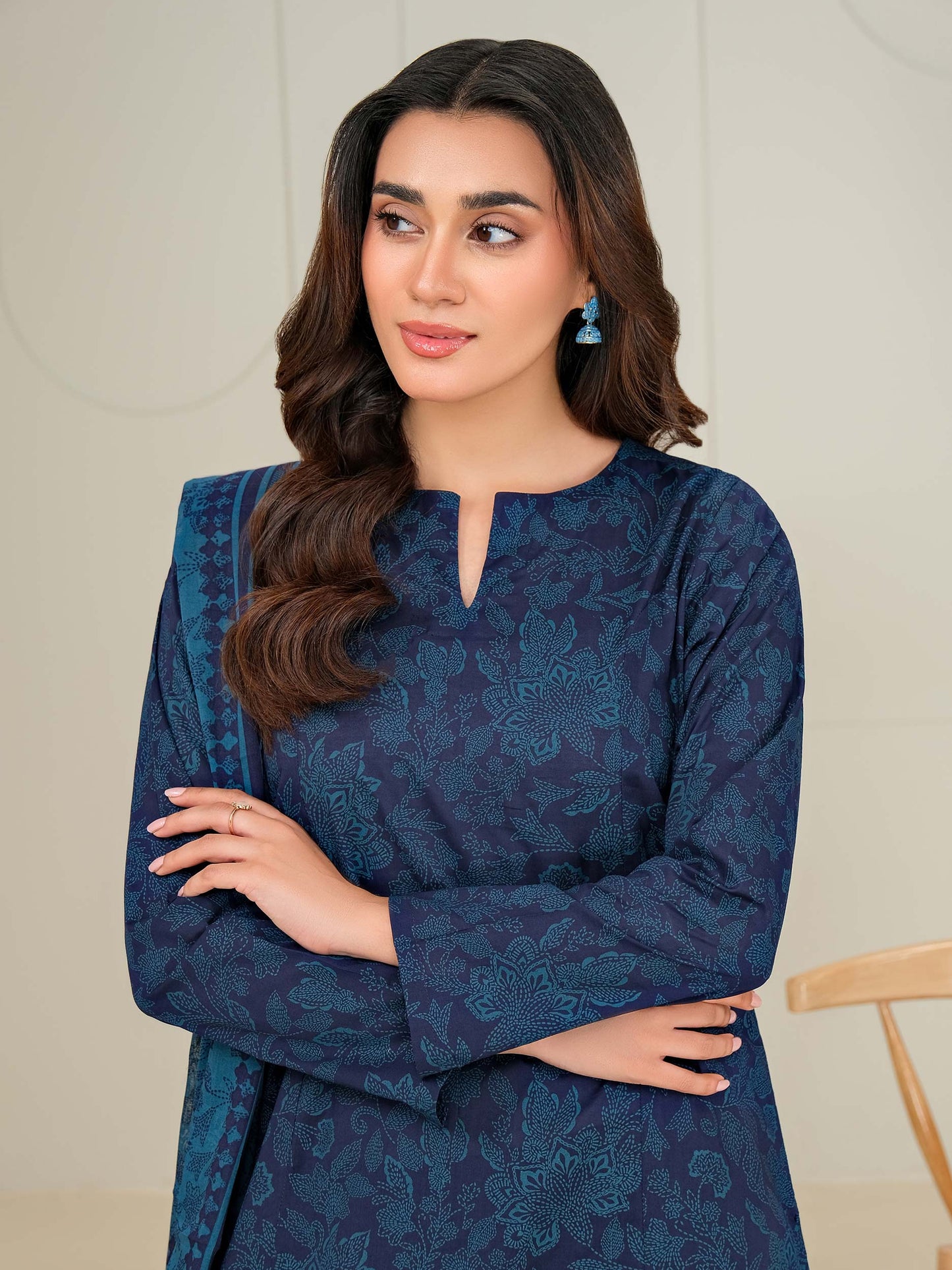 2 Piece Lawn Suit-Paste Print (Unstitched)