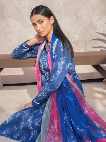 2 Piece Lawn Suit-Printed (Unstitched)