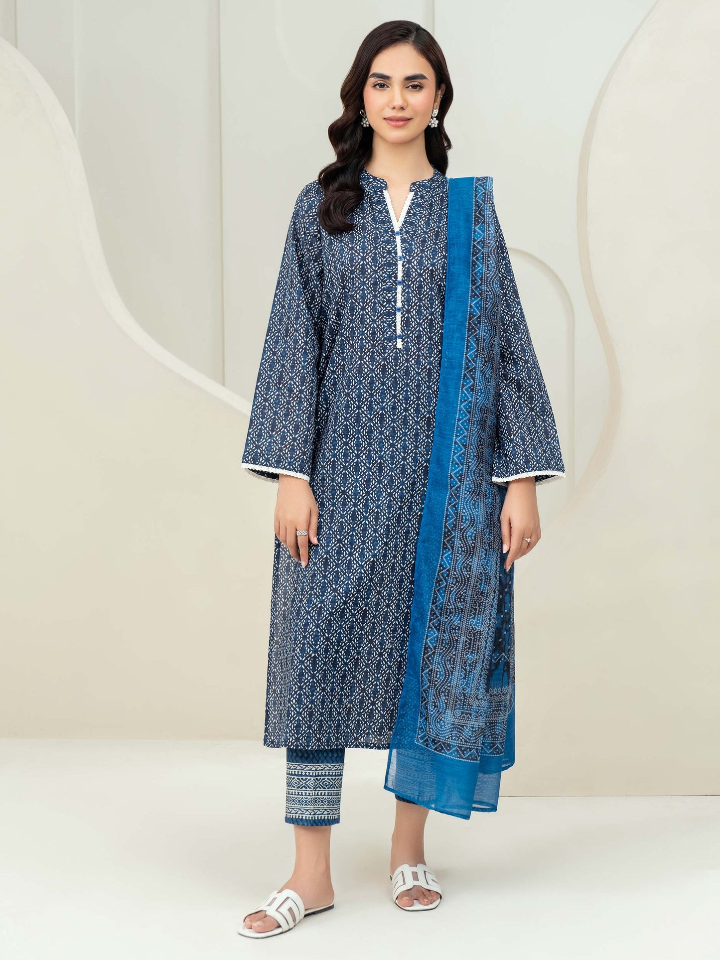 3 Piece Lawn Suit-Printed (Unstitched)
