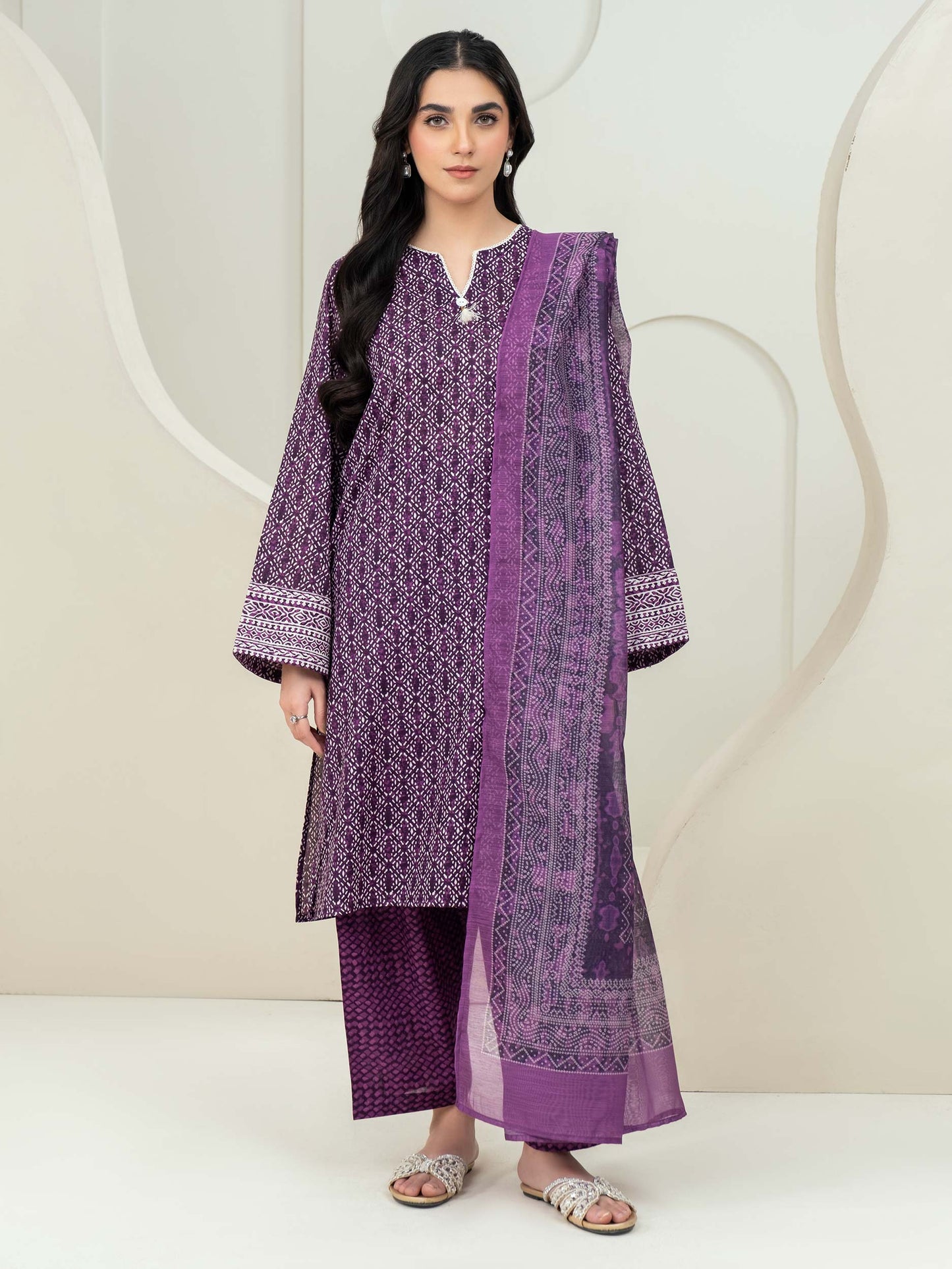 3 Piece Lawn Suit-Printed (Unstitched)