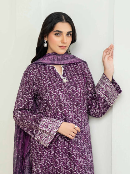 3 Piece Lawn Suit-Printed (Unstitched)