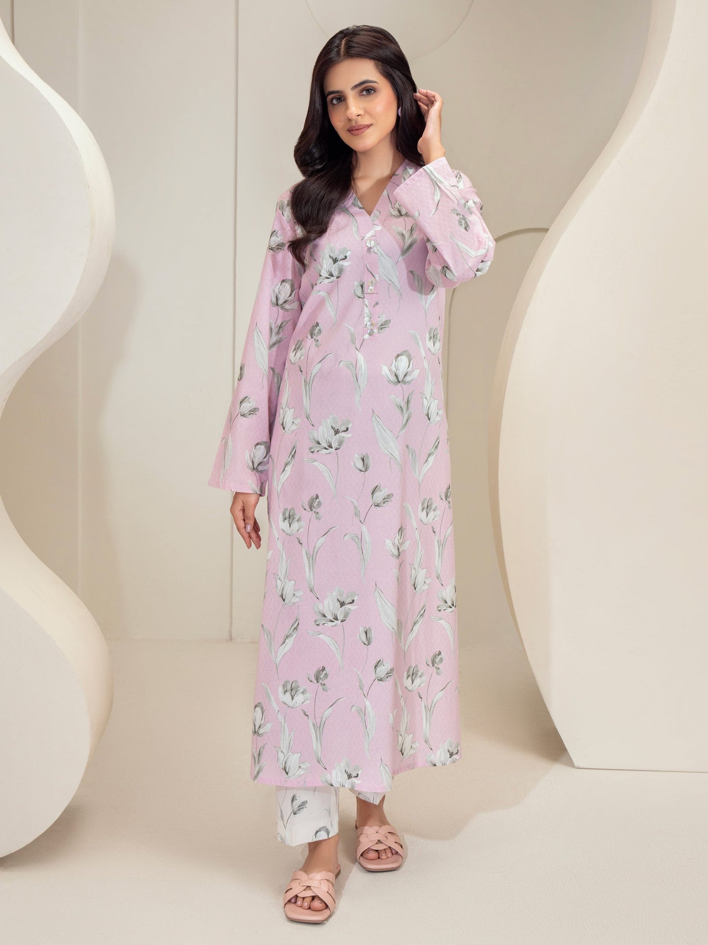 2 Piece Lawn Suit-Printed (Unstitched)