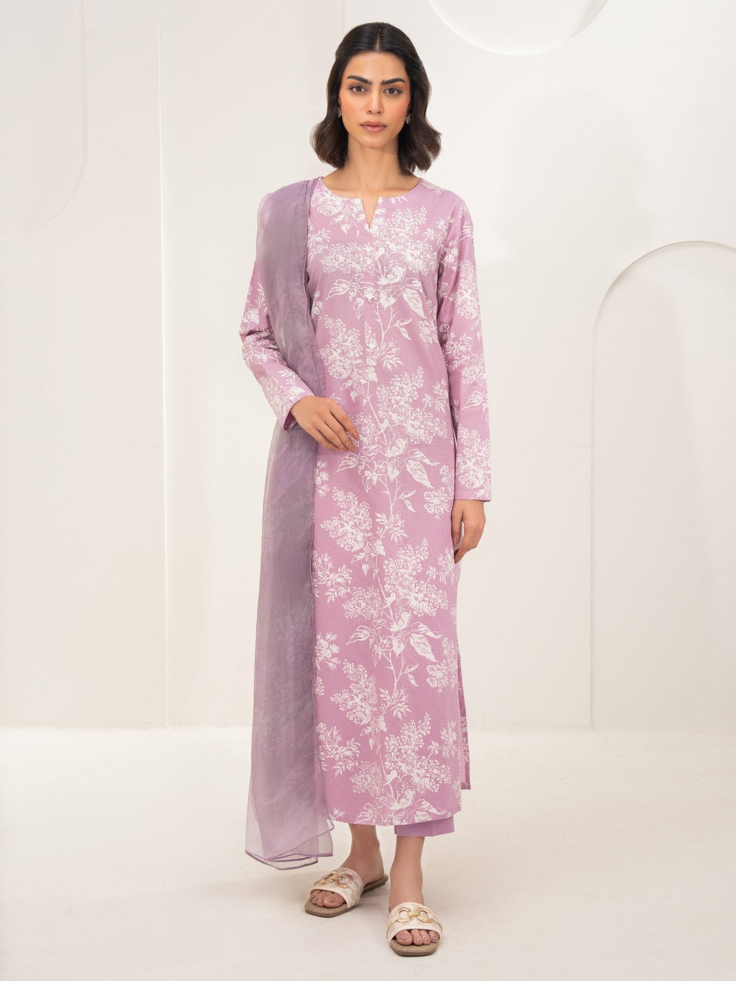 3 Piece Lawn Suit-Printed (Unstitched)