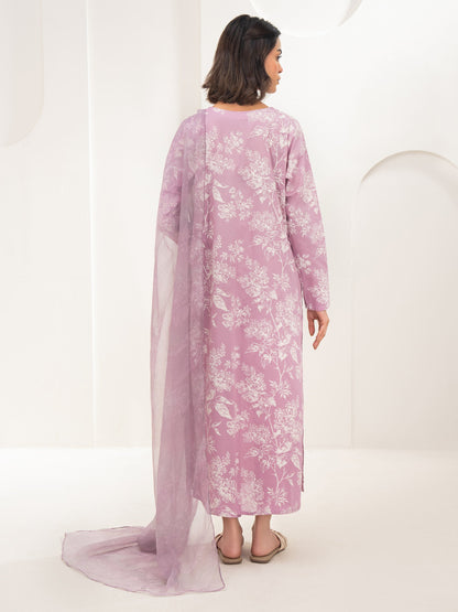 3 Piece Lawn Suit-Printed (Unstitched)