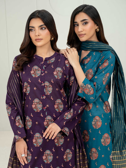 3 Piece Lawn Suit-Paste Print (Unstitched)