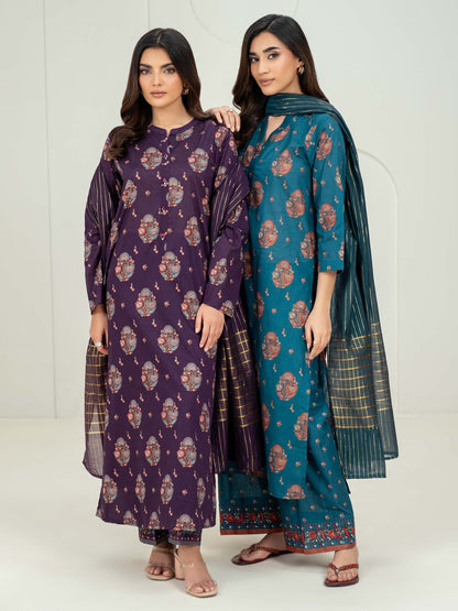 3 Piece Lawn Suit-Paste Print (Unstitched)