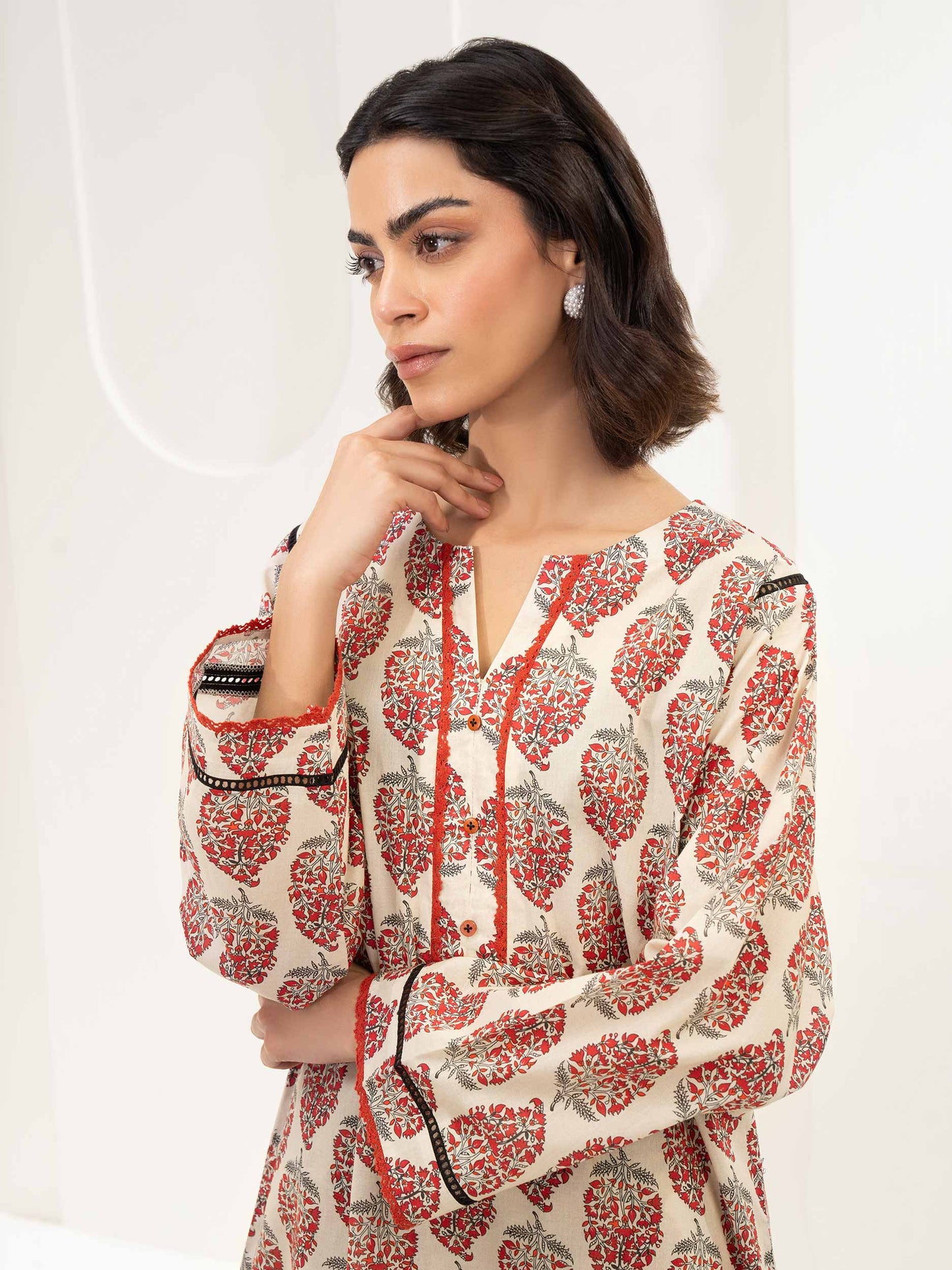 Lawn Shirt-Printed (Unstitched)