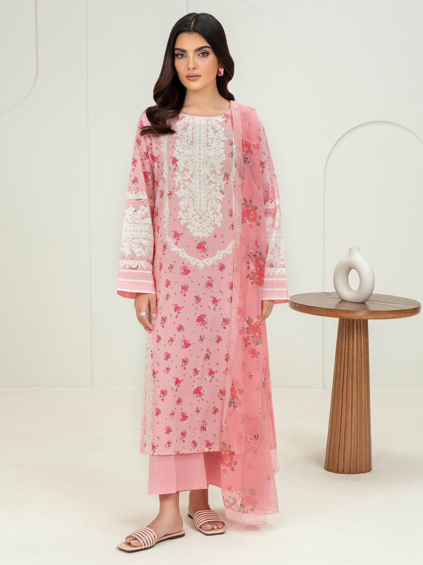 3 Piece Lawn Suit-Paste Print (Unstitched)