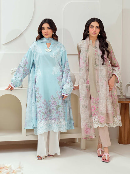 2 Piece Lawn Suit-Paste Print (Unstitched)