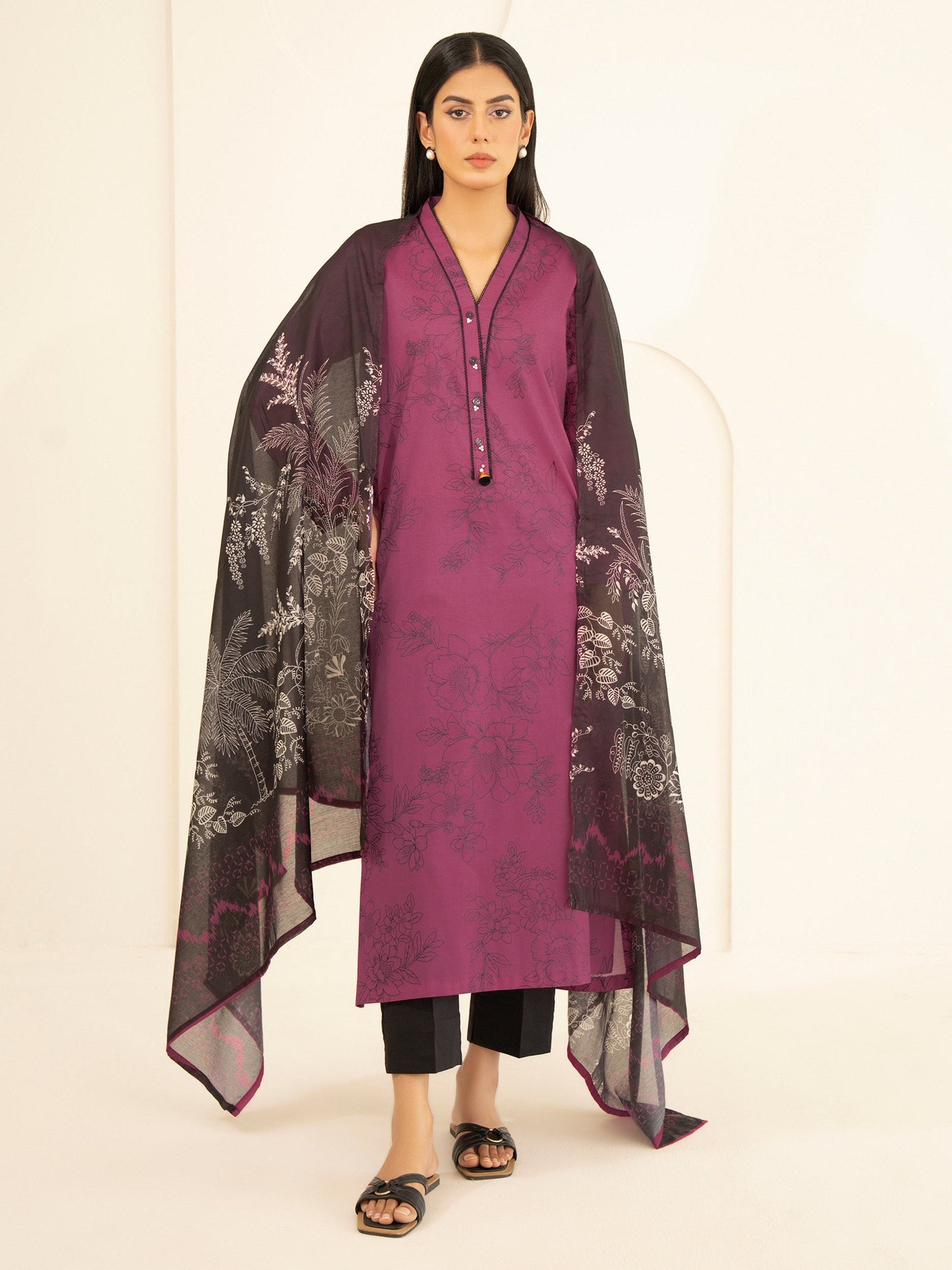2 Piece Lawn Suit-Printed (Unstitched)