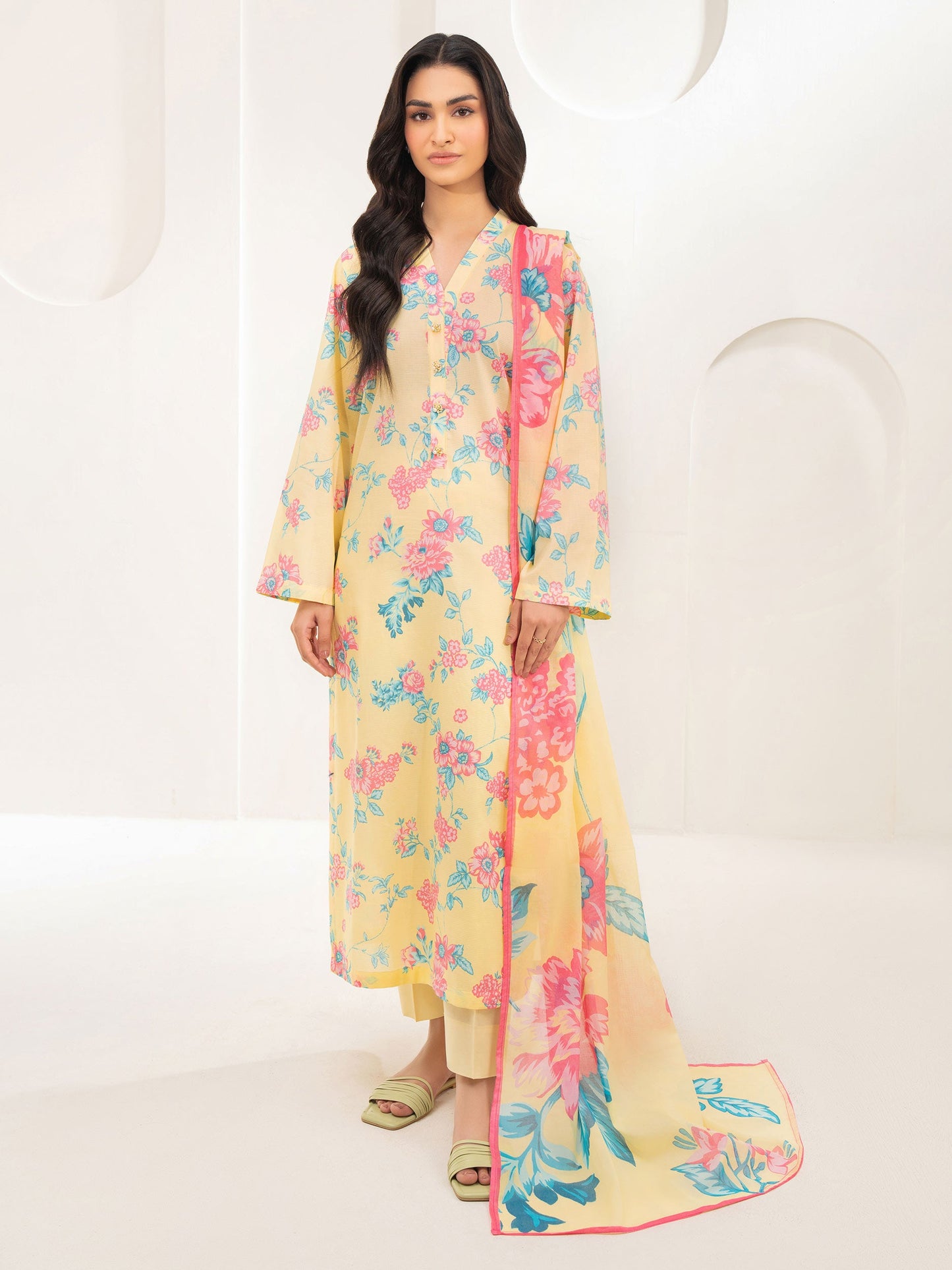 2 Piece Lawn Suit-Printed (Unstitched)