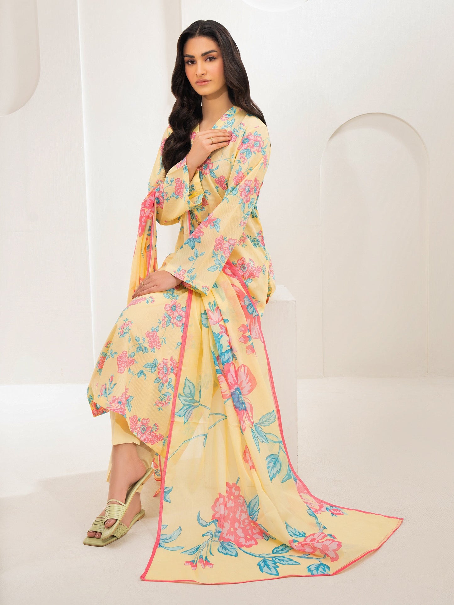 2 Piece Lawn Suit-Printed (Unstitched)