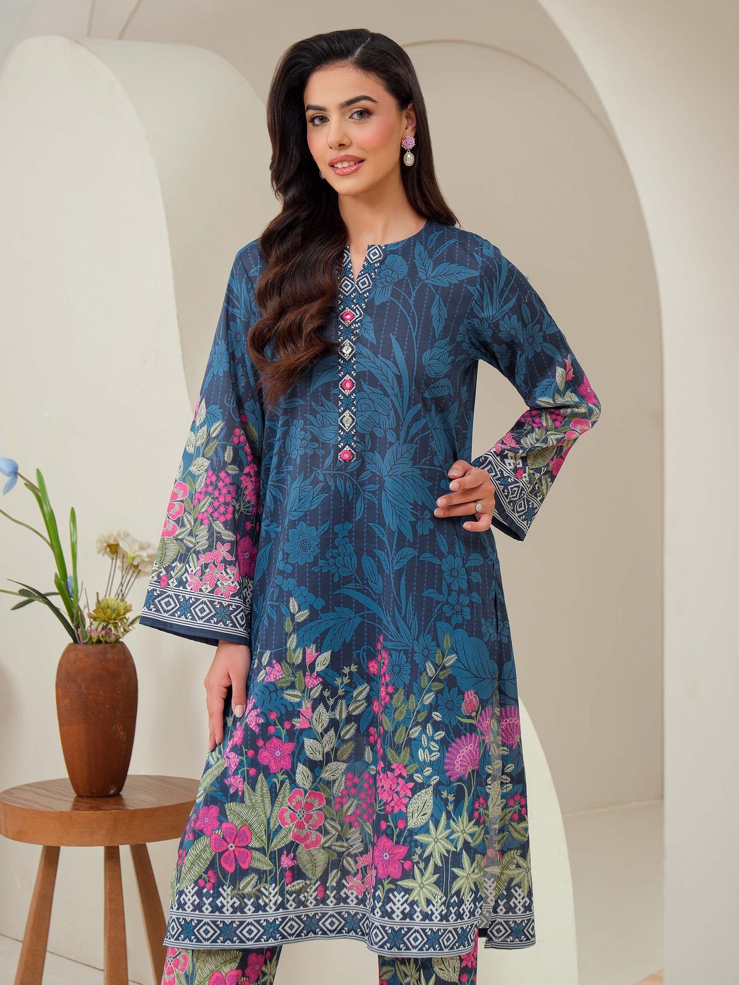 2 Piece Lawn Suit-Printed (Unstitched)