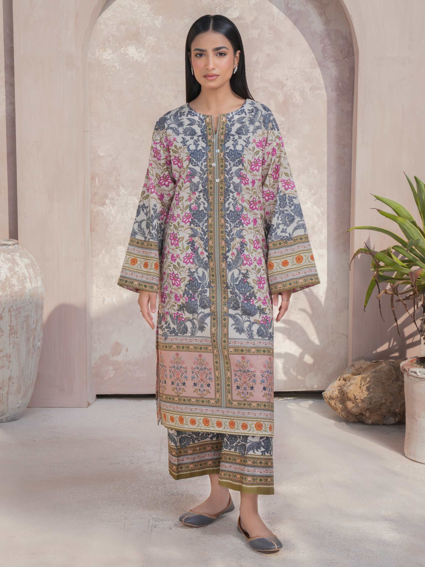 2 Piece Lawn Suit-Printed (Unstitched)