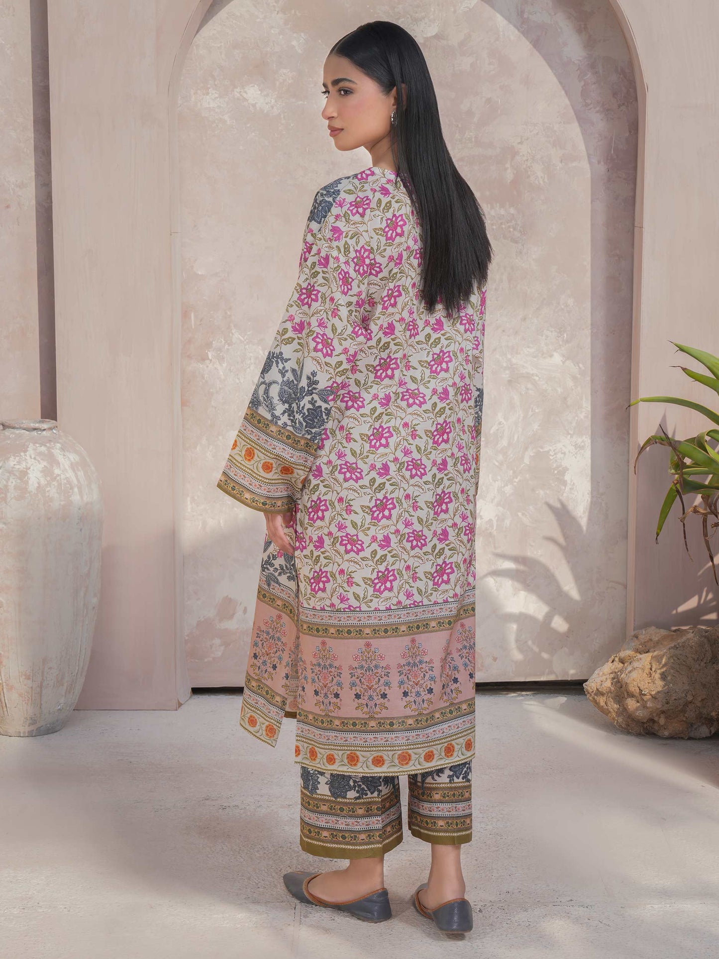 2 Piece Lawn Suit-Printed (Unstitched)