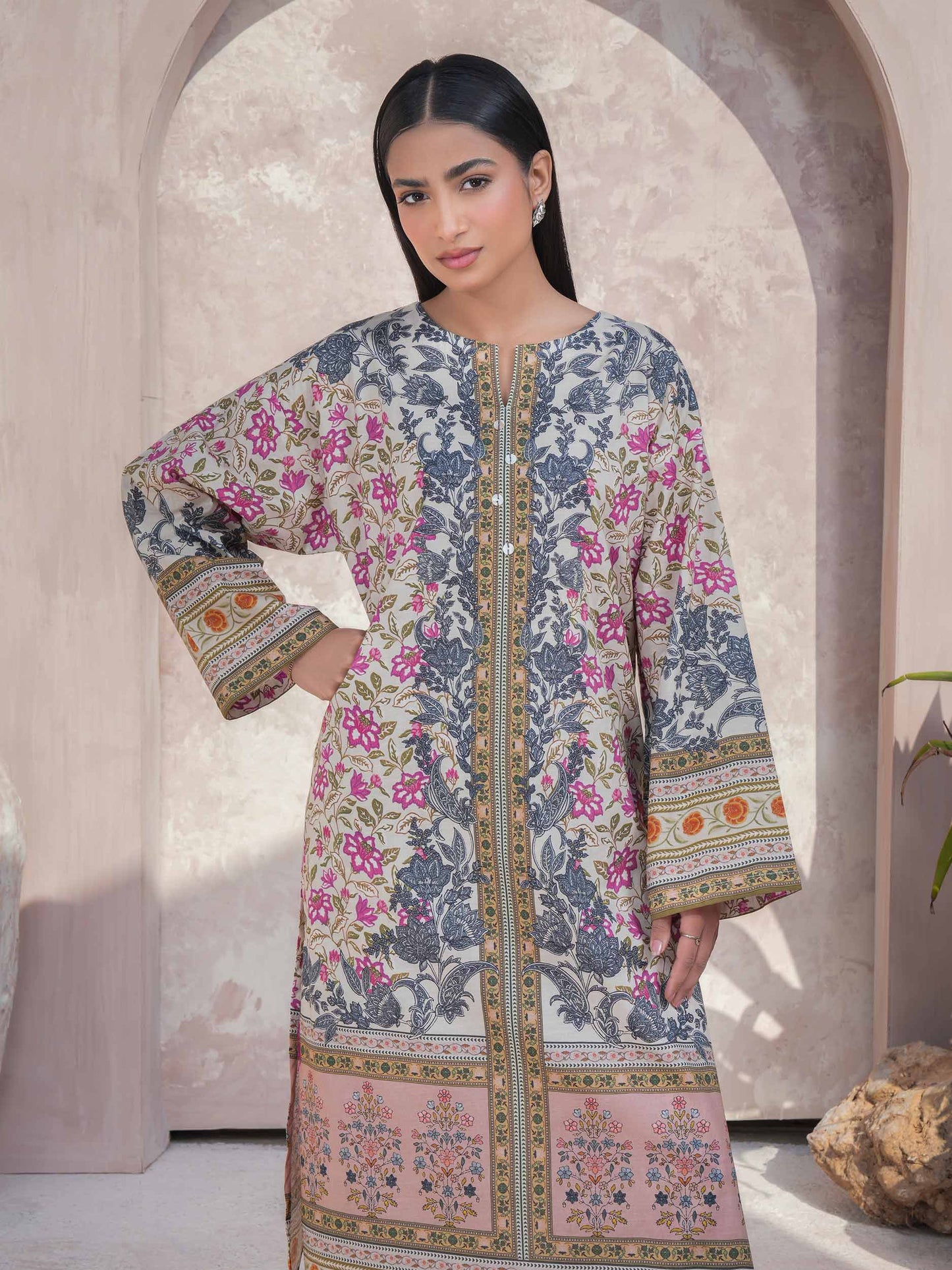 2 Piece Lawn Suit-Printed (Unstitched)