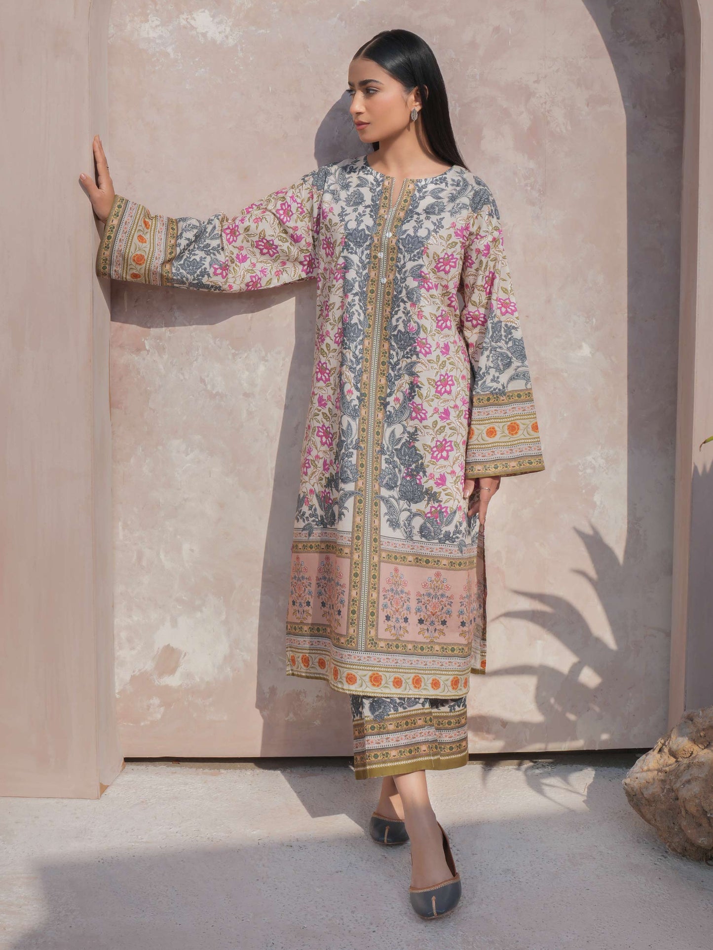 2 Piece Lawn Suit-Printed (Unstitched)