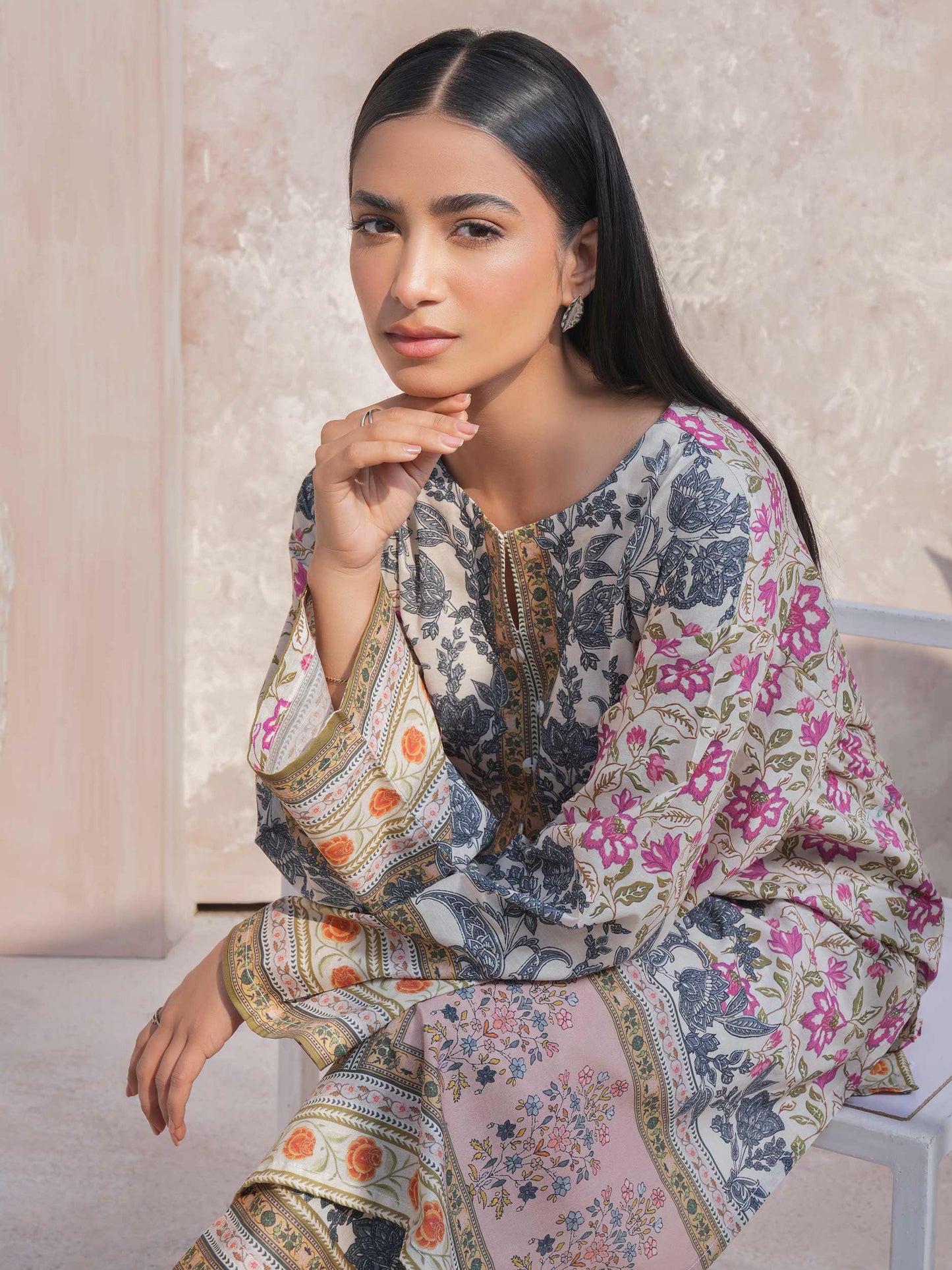 2 Piece Lawn Suit-Printed (Unstitched)