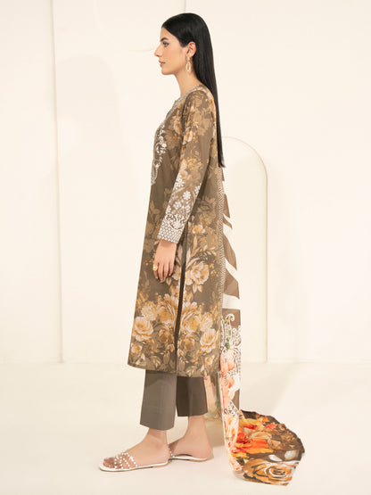3 Piece Lawn Suit-Printed (Unstitched)