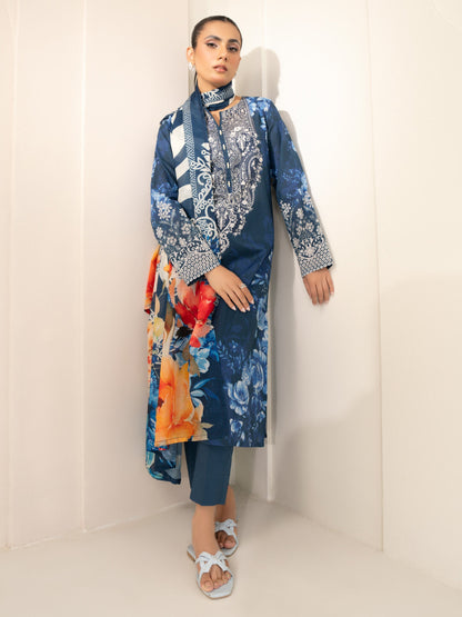 3 Piece Lawn Suit-Printed (Unstitched)