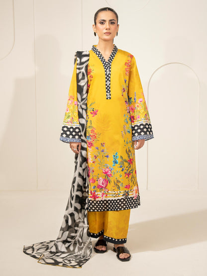 3 Piece Lawn Suit-Printed (Unstitched)