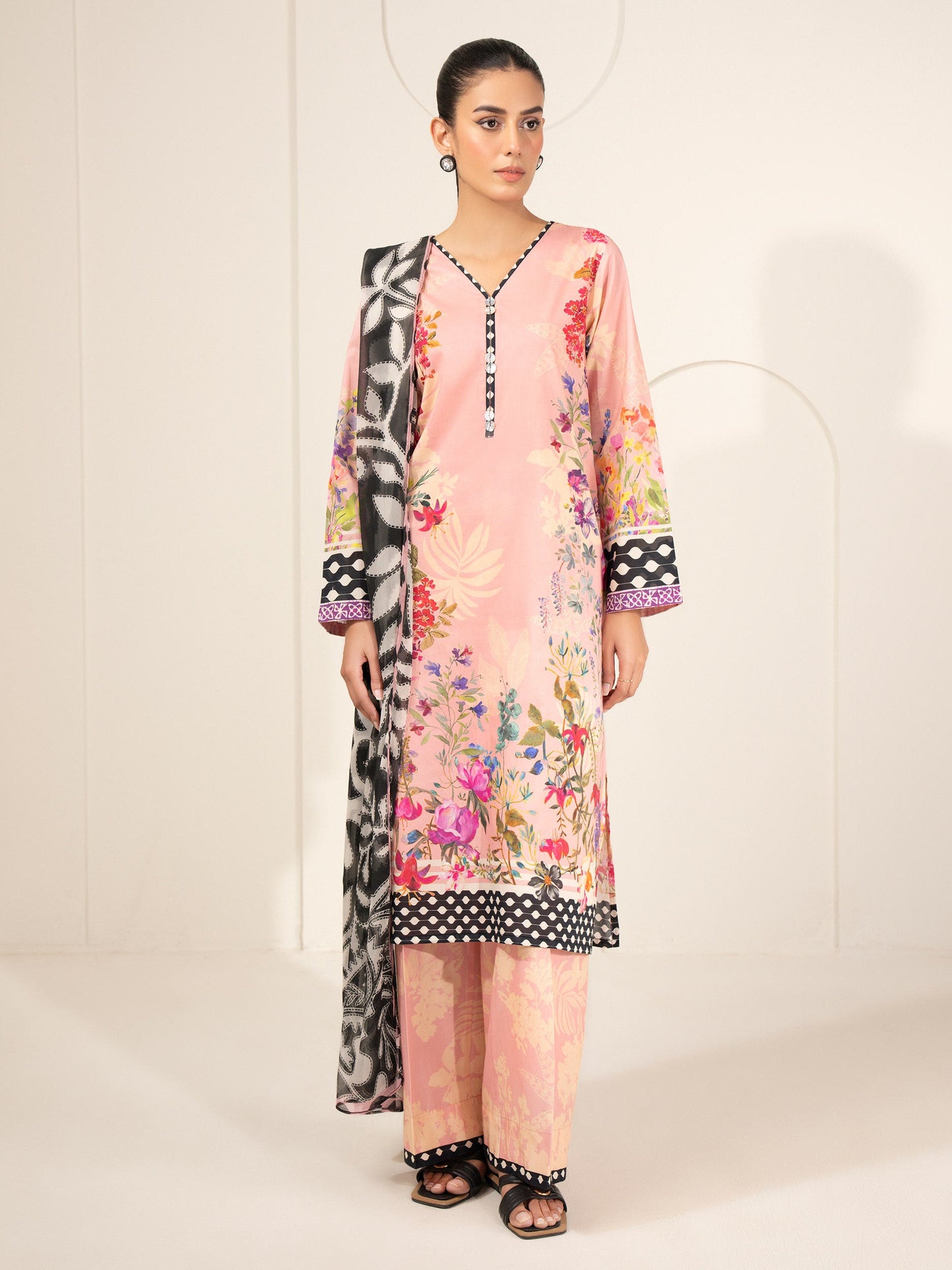 3 Piece Lawn Suit-Printed (Unstitched)