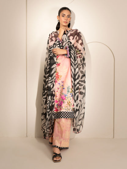 3 Piece Lawn Suit-Printed (Unstitched)